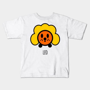 Horoscope - Cute zodiac – Leo (white) Kids T-Shirt